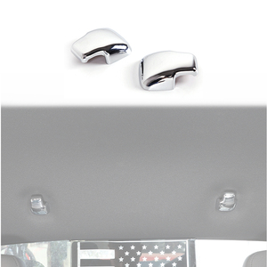 LUMA 2PCS Garniture de cache-crochet de toit arrière en ABS chromé brillant pour accessoires de modification intérieure de pick-up 2016-2023 - Product Image 1
