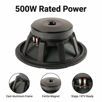 Subwoofer en ferrite métallique LS HD12SW410 500W 8ohm AES 12 pouces, bobine vocale de 100 mm, haut-parleur de basses pour système audio professionnel