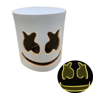 Chine Approvisionnement D'usine D'<span class=keywords><strong>horreur</strong></span> Effrayant Parti Néon Lumière <span class=keywords><strong>Hockey</strong></span> Halloween Guimauve <span class=keywords><strong>Masque</strong></span> - Product Image 4