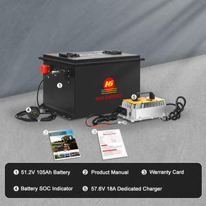 Pengiriman cepat gudang AS grosir 48V 100Ah 105Ah baterai Keranjang Golf Lithium LiFePO4 6000 + siklus dengan pengisi daya, aplikasi Bluetooth - Product Image 4