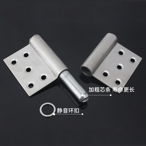 บานพับธงสแตนเลส 5 รู 180 องศา ถอดออกได้ สำหรับฮาร์ดแวร์ประตูไม้ - Product Image 5