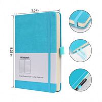 Agenda personnalisé relié en cuir PU, carnet de notes, journal de gratitude