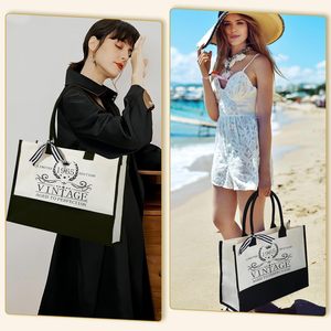 Bolsa de Compras Reutilizable de Lona, Regalo de Cumpleaños Número 40, 50, 60, Bolsa de Mano para Mujer, Mamá, Esposa, Hermana, Abuela - Product Image 3