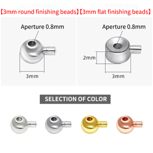 XD P2788 accessori <span class=keywords><strong>per</strong></span> perline di finitura in argento 925 fai da te chiusura di finitura con perline di posizionamento liscio braccialetto di perle filo <span class=keywords><strong>per</strong></span> collana fisso - Product Image 3