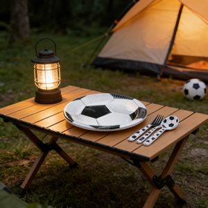 Assiettes en papier en forme de ballon de football noir et blanc 616140, fournitures <span class=keywords><strong>pour</strong></span> fête de football, <span class=keywords><strong>vaisselle</strong></span> <span class=keywords><strong>jetable</strong></span>, fête d'<span class=keywords><strong>anniversaire</strong></span> <span class=keywords><strong>pour</strong></span> enfants et adultes - Product Image 4