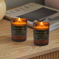 AIKUN Set hadiah aromaterapi kaca mewah, dengan lilin beraroma tahan lama dan Diffuser buluh untuk hadiah bisnis perusahaan