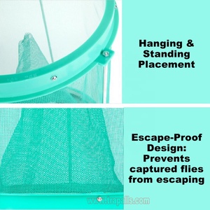 Trampa para Moscas Reutilizable Trapall Green Garden, de Plástico Sólido, Colgante, Ecológica, de Alta Eficiencia, Jaula Atrapa Moscas para Uso en Interiores y Exteriores - Product Image 4