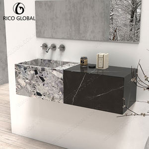 Lavabo de pared de gama alta Empalme de piedra natural Producto de lavabos Premium - Product Image 6