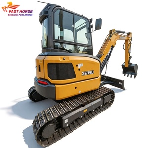 Hangood XE35U Mini Digger 870mm Swing Radius 3.6km/h Travel Speed for Indoor Demolition Farm Work - Product Image 1