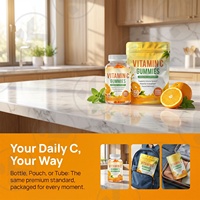 Gummies de Vitamine C à Marque Blanche OEM/ODM – Complément Alimentaire pour le Soutien Immunitaire, le Bien-être Général et Antioxydant – Halal et Sans Gluten
