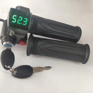 Twist Throttle Voltmeter/Display 12-99v Multifunktion schalter Lock/Key Accelerator Elektro fahrrad lenker TRICYCLE Scooter Parts - Product Image 1
