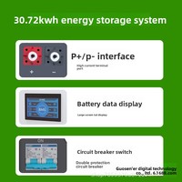Système d'énergie solaire hybride 10 kW 30 kWh tout-en-un avec batterie de stockage LiFePO4 haute tension 512 V pour l'alimentation résidentielle ESS