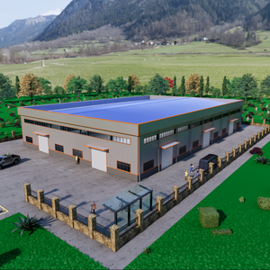 预制钢结构仓库 预制钢结构建筑 预制仓库建筑 - Product Image 2