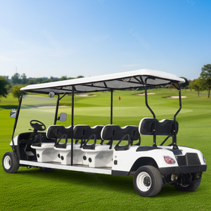 Carrito de Golf Eléctrico a Precios de Fábrica, Nuevo Carro de Golf de 4+2 Asientos, Buggy Eléctrico Elevado para 6 Personas, Equipo Municipal - Product Image 1