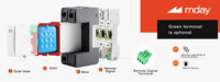 Mday T2 20kA 3P + NPE Protecteur de surtension pour la maison avec interrupteurs individuels pour systèmes solaires