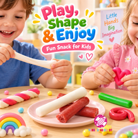Pâte à modeler comestible en gros OEM ODM, bonbons de qualité alimentaire, argile à modeler créative DIY, bonbons mous pour enfants