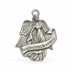 Guardian Angel Praying Alloy Embossed Pendant Christian Faith Ornament Baptism <b>Confirmation</b> Souvenir <b>Gift</b> - Product Image 3