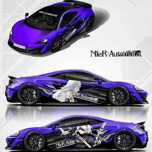 ฟิล์มเปลี่ยนสีรถยนต์ PET ออกแบบเอง ลายการ์ตูนอนิเมะ สติ๊กเกอร์ติดรถยนต์ ฟิล์มสองมิติ - Product Image 4