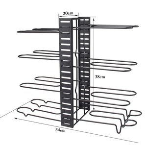 Pan Organizer Rack for Cabinet Pot Rack with 3 Diy Methods Adjustable Pot and Pan Organizer with 8 Tiers Pot Lid Organizer