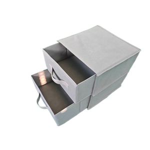 Clothes Organizer Non-woven Wardrobe Drawer Organizer Bins Cloths Pants Jeans Storage <b>Box</b> With Touch Fastener - Product Image 1