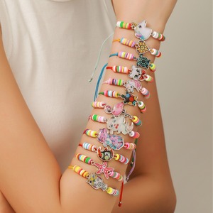 Colorful Cartoon Acrylic <b>Bracelet</b> Set For Kids <b>Cute</b> Animal Charms Handmade Jewelry Unisex Gift Spring 2026 - Product Image 3