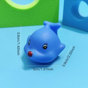 Wholesale Pvc <b>Bath</b> Animal Toy Yellow Duck With Bb Whistle for Kids - Product Image 6