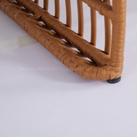 Vente en gros de chaises avec sièges cannés Ensemble de canapé de jardin en corde large Ensemble de canapé de jardin Corde de patio Rotin d'extérieur