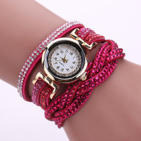Bracelet en spirale serti de strass, design unique et tendance, best-seller, montre en quartz tressée pour femmes, vente en gros Fenyi