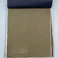 Tissu en lin 14S en popeline unie teinte en fil, tissé en fibres naturelles pour la production de chemises et textiles de maison