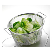 Pique-nique portable Fruits et légumes Panier en métal Panier de rangement rectangulaire en fil d'acier inoxydable tissé
