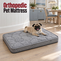 Matelas orthopédique personnalisé pour chien avec option noyau en fibre de coco, housse sur mesure et emballage à marque privée pour collections de marques d'articles pour animaux de compagnie