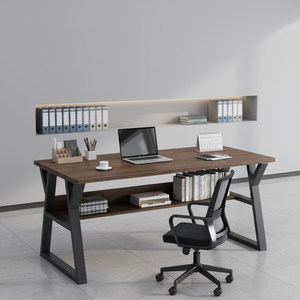 Escritorio de Estudio de Madera <span class=keywords><strong>para</strong></span> <span class=keywords><strong>Estudiantes</strong></span> con Estantería de Almacenamiento, Escritorio Moderno <span class=keywords><strong>para</strong></span> el Hogar, Oficina, Trabajo, Aprendizaje, Grado Comercial JRM-1051 - Product Image 4