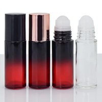 Emballage cosmétique contenant revêtement de couleur 30mL verre déodorant bouteille vide en rouleau pour contenir une Lotion corporelle douce