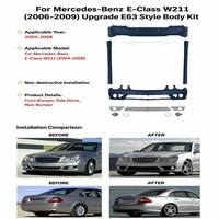 Kit de carrosserie avant et arrière style 63 pour Mercedes Benz Classe E W211 2004-2008, kit de conversion, vente en gros