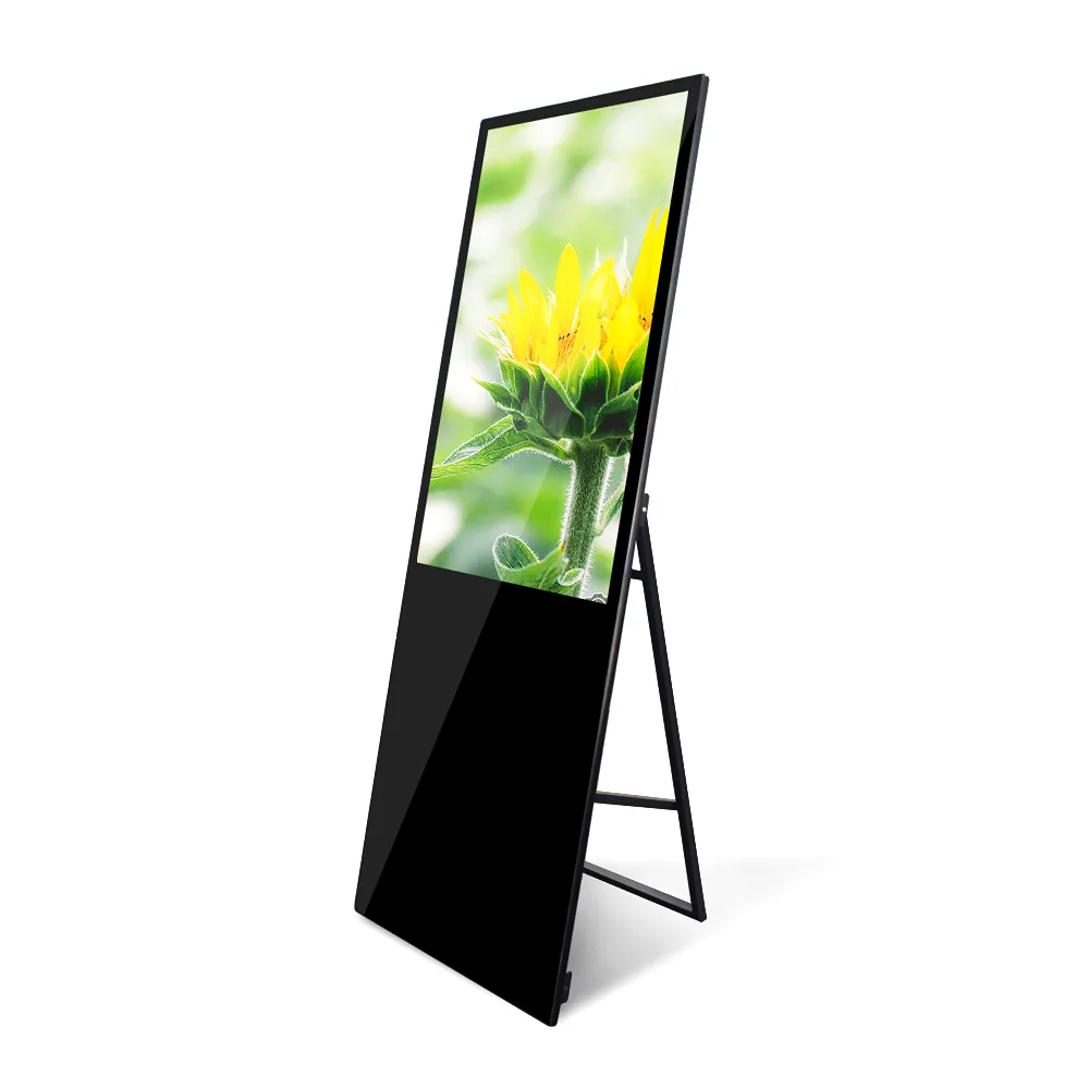 43 inch portable led screen advertising advertising portable digital signage with no-touch screen internet advertising player