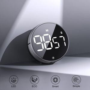 Minuteur <span class=keywords><strong>de</strong></span> cuisine magnétique, <span class=keywords><strong>chronomètre</strong></span> <span class=keywords><strong>de</strong></span> cuisson, <span class=keywords><strong>de</strong></span> douche et d'étude, compteur LED, alarme, rappel, compte à rebours électronique manuel, minuteurs numériques ronds - Product Image 2
