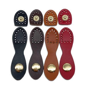 Accessoires de sac en cuir de <span class=keywords><strong>vachette</strong></span> véritable DIY Handmade 8-Shaped and Rourd-Shaped Buckle Locks - Product Image 2