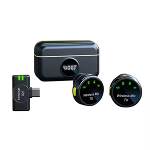 Micrófono Lavalier magnético con cancelación de ruido Grabadora de Vlog y transmisión en vivo Grabación de teléfono Reducción de ruido Lavalier Microph - Product Image 4