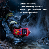 Détecteur de gaz VOC rechargeable, longue durée de vie de la batterie, moniteur TVOC portable, stockage des données, traçabilité, équipement anti-explosion