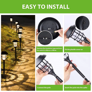 Lampes solaires d'extérieur Lampe <span class=keywords><strong>de</strong></span> <span class=keywords><strong>jardin</strong></span> solaire étanche sans fil LED Lampes <span class=keywords><strong>de</strong></span> <span class=keywords><strong>jardin</strong></span> pour cour et balcon - Product Image 6