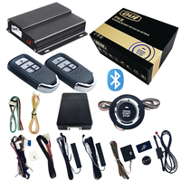Système d'alarme universel pour voiture 9100 avec application smartphone, démarrage à distance, entrée sans clé passive, suivi GPS/GSM, système de démarrage par bouton-poussoir 12V