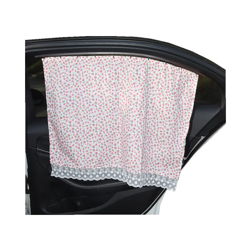 Универсальная раздвижная Складная магнитная вышивка Солнцезащитная шторка для автомобиля для женщин