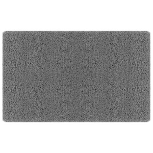 Tapis de salle de bain antidérapant en boucle de soie, rectangulaire, couleur unie, PVC imperméable, design minimaliste - Product Image 5