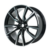 Jantes forgées pour berline de performance, jantes en aluminium brossé à déport personnalisé