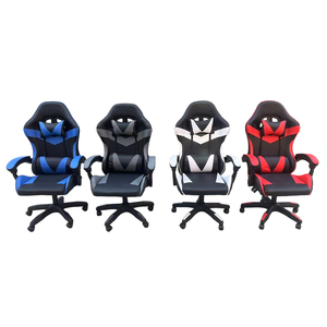 Chaise de jeu de course en cuir PU de qualité supérieure, dossier inclinable, appui-tête, design ergonomique, hauteur réglable - Product Image 4