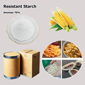 Almidón Resistente RS2, Alto en Amilosa 70%, Almidón de Maíz Natural de Grado Alimenticio, <span class=keywords><strong>CAS</strong></span> 9005-25-8, Materia Prima Alimentaria Sin GMO - Product Image 1