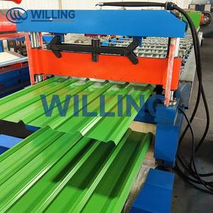 <span class=keywords><strong>Willing</strong></span> CE認定ブルールーフウォールパネルロールフォーミングマシン鋼材料タイルモーターベアリングポンプギアボックス建材 - Product Image 3
