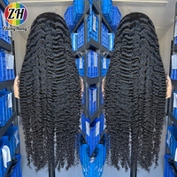 Pelucas frontales sin pegamento de encaje HD de 40 pulgadas 13x6, 100% cabello humano virgen vietnamita, rizado birmano, onda profunda, cutícula alineada