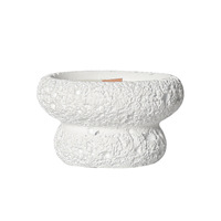 Vente en gros 2025 Bol en ciment de haute qualité à fond rond Forme unique Différentes couleurs Pots à bougies en céramique pour la décoration de la maison