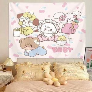 Tela Decorativa para Colgar <span class=keywords><strong>de</strong></span> Pared con Diseño <span class=keywords><strong>de</strong></span> <span class=keywords><strong>Anime</strong></span> Mikko, Decoración <span class=keywords><strong>de</strong></span> Pared para Casa <span class=keywords><strong>de</strong></span> <span class=keywords><strong>Alquiler</strong></span>, Tela <span class=keywords><strong>de</strong></span> Fondo <span class=keywords><strong>de</strong></span> Alta Gama, Diseño <span class=keywords><strong>de</strong></span> Corazón Femenino y Lindo - Product Image 2